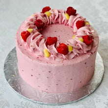 Load image into Gallery viewer, Lemon &amp; Olive Oil Sponge with Raspberry Buttercream
