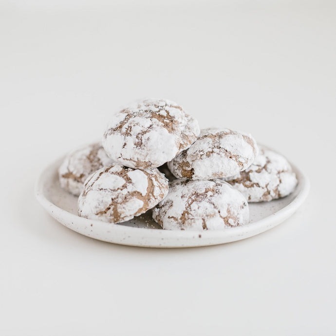 Chocolate Almond Snow Pillows