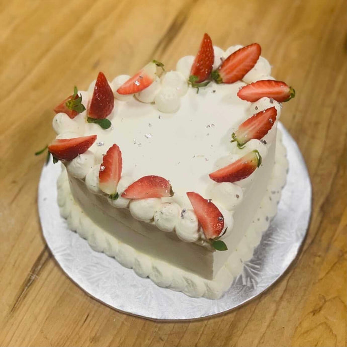 Heart-Shaped Strawberry Shortcake